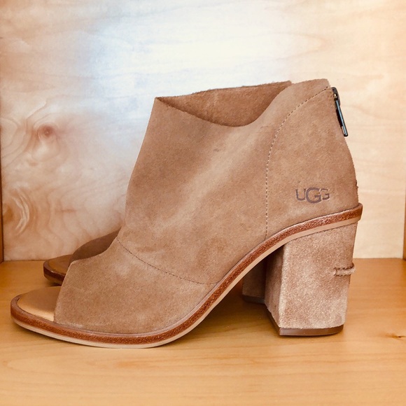 ugg ginger block heel bootie